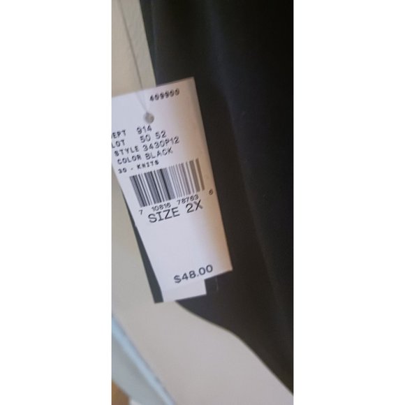 ABStudio women's top. Black. Size 2X. - Picture 4 of 4